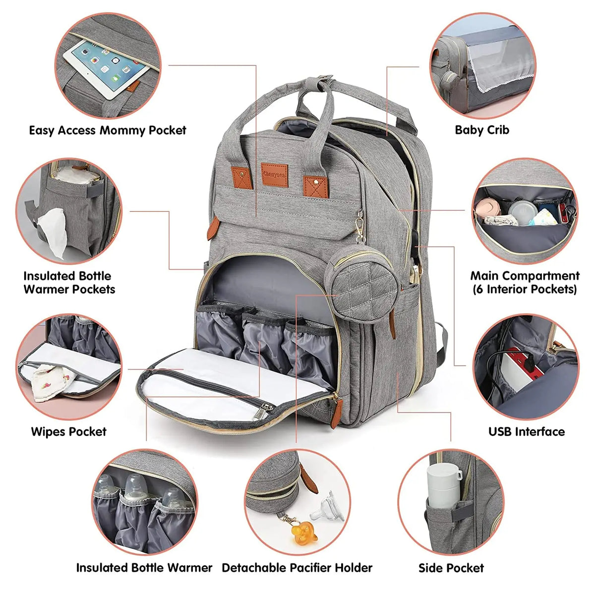 Baby Diaper Travel Bag